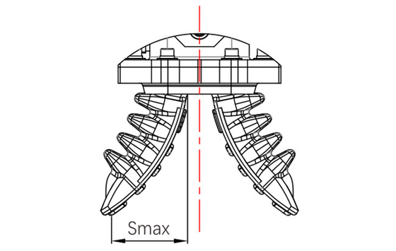 Pince molle de robot de la CE 150g, pince pneumatique molle universelle