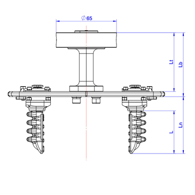 Main molle réglable de robotique pour saisir de longues marchandises cylindrique