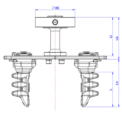 Pince flexible de robot de l'industrie automobile 3500g